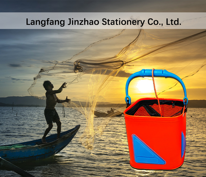 EVA Fishing Gear Portable EVA Collapsible Live Fish Box Tackle Storage Bag Filter Net Fishing Bucket