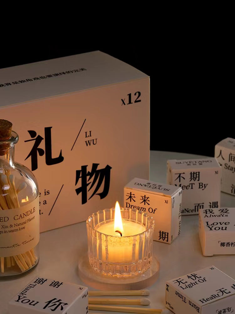 Раскоша празрыстая пустая матавая элегантная шкляная свечка