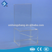 Large High Transparent Ballot / Suggestion Boxes Locks with Cable Tie for Justice
