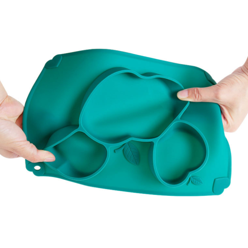 Niestandardowy hurtowy jednoczęściowy ssący silikonowy talerz dla dzieci
