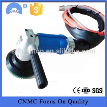 Rear exhaust air wet stone polisher