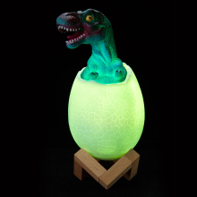 3D Print Dinosaur Night Lamps: LED Small Table Decor Lights