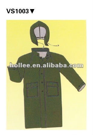 wateproof plastic rain suit for men