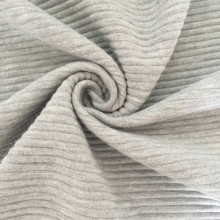 Jacquard 3D stripe grey melange fabric