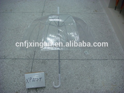 straight clear dome plastic umbrella