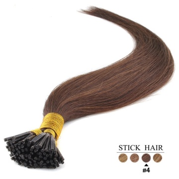 Cheap Fusion Pre-Bonded Hair Extensions Malaysian Virgin Hair Straight Keratin Capsule I Tip Hair Extensions 100g