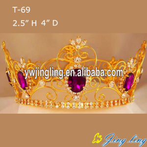 Custom Full Round Beauty Queen Crowns For Sale