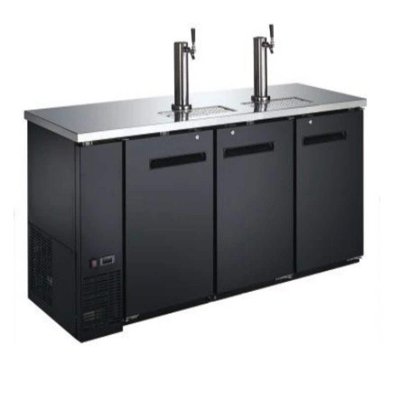 Single Door Black Cold Commerical Beer Dispenser