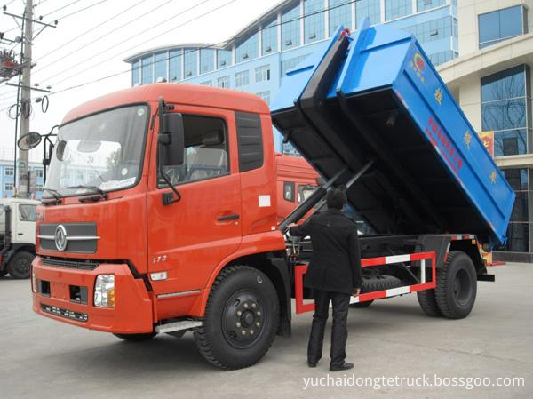 10Ton hooklift container rubbish truck