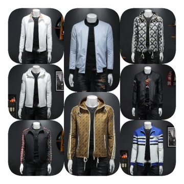 Wholesale Men's Plus Size Nylon Satin Bomber Jackets