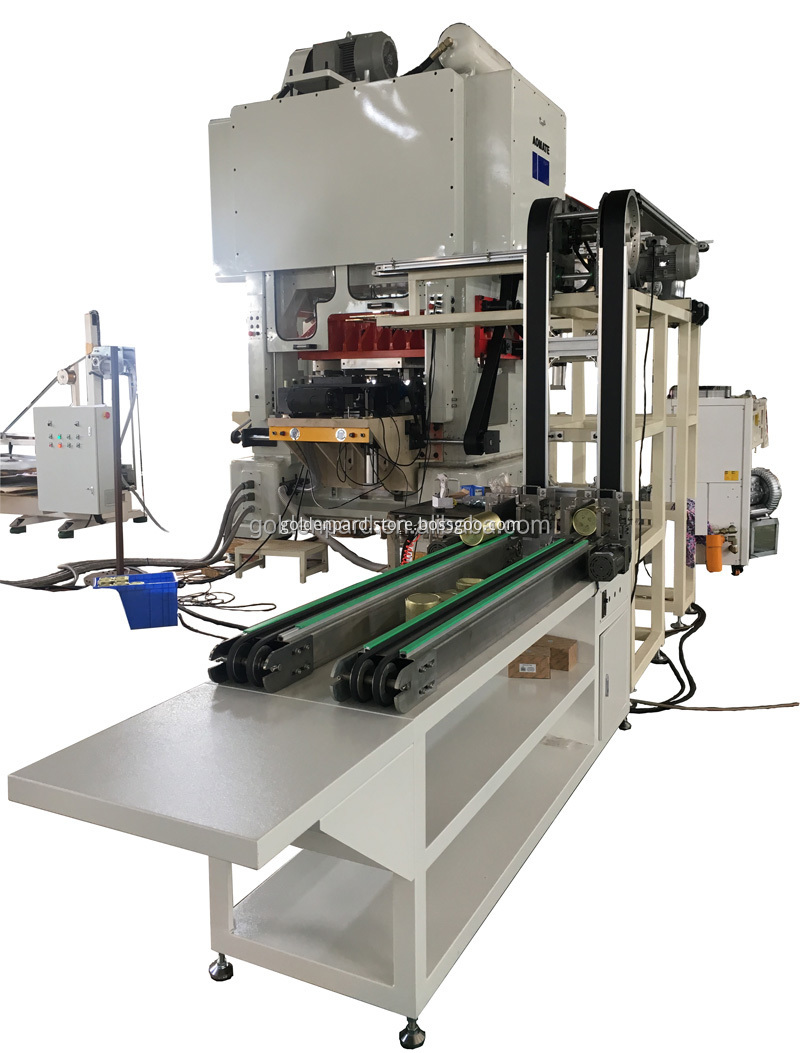 Aluminium tinplate shell bottom lid easy open lid easy open end  production line