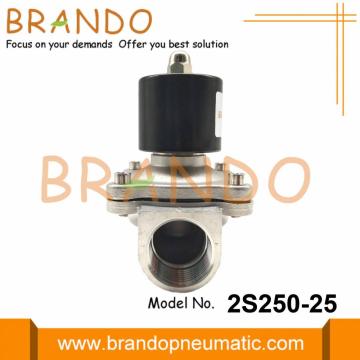 Válvula solenoide de acero inoxidable 1 &#39;&#39; 2S250-25 para aguas residuales