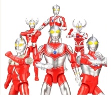 Ultraman Series Multi-Joint Swing Action Figure with Detachable Cape Model Doll Toy