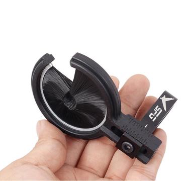 Bow Rest Archery Arrow Compound Bow Rest Left Right Set Round Hand Brush Screw Bristle Arrow Stand on For Arrow Maintenance