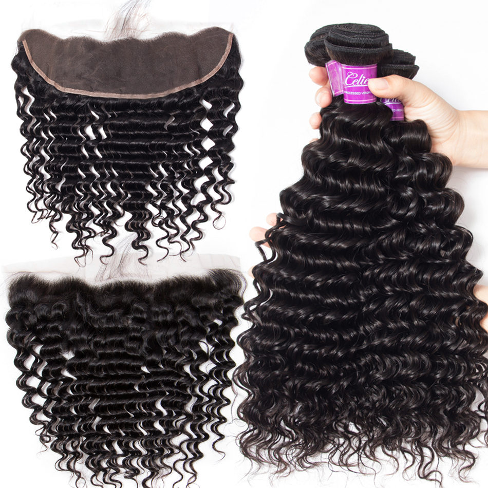 100% Virgin Human Hair Peruvian Hair,Human Hair Bundles Extension Bundles With Transparent Lace Frontal
