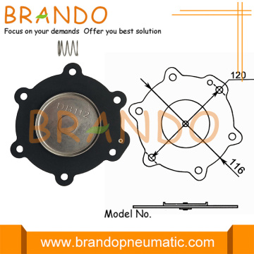 Impulsventil der VEM VNP-Serie 1-1 / 2 &#39;&#39; Membran DB112 / G.