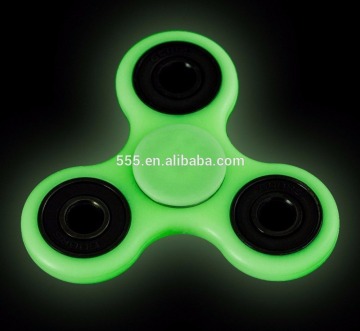 Wholesale anti anxiety desk toy alunimun alloy LED flashing fidget spinner colour