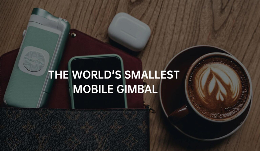 PowerVision S1 Foldable Smartphone Gimbal Stabilizer with Follow AI Tracking and Power bank function