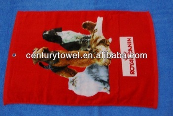 Red custom printed children face towel for sale in 2013 cheaper