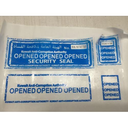 Custom Security Tamper Evident Tape