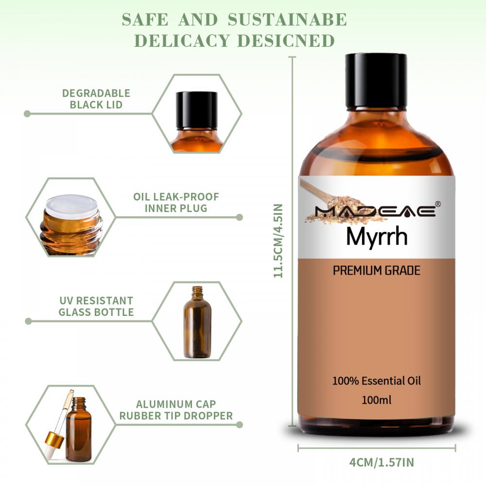100% purement pure extrait de l&#39;huile de myrrhe pour l&#39;huile de santé