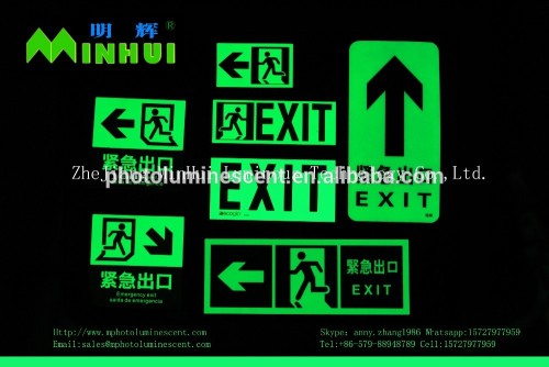 luminescent safety signs