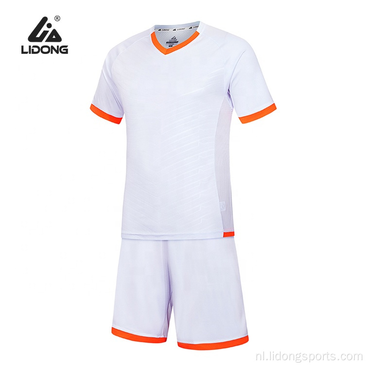 Online winkelen aangepast team kindervoetbalsportuniform