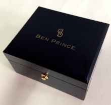 Matt Black Wooden Box For Watch Boxes Cases