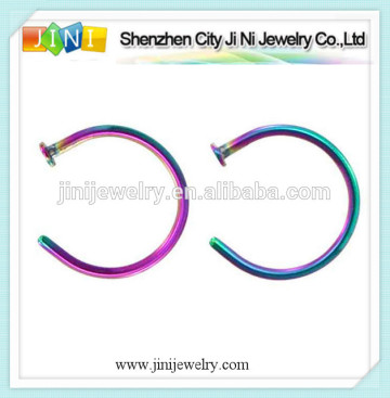 Rainbow Nose hoop ring
