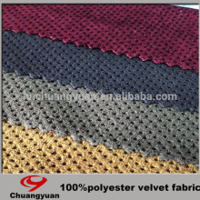 High Quality Polyester Tricot Burnout Knitting Velvet Fabric For Sofa Wholesale