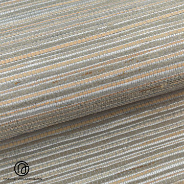 Luxury Grey-toned Papyrus Wallcovering with Natural Texture