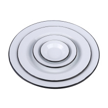 Round Flat Porcelain Plate for Hotels and Resturants