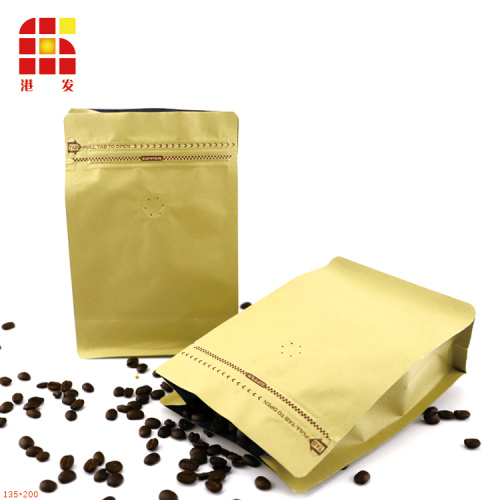 Hot Sales Kraft Paper Stand Up Coffee Bags