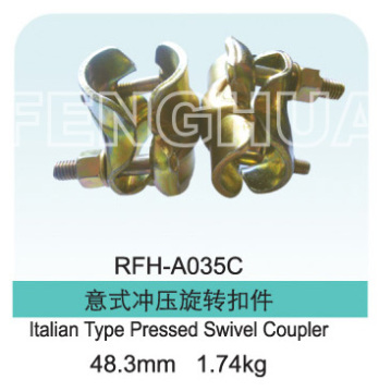 Italian Type Pressed Swivel Coupler