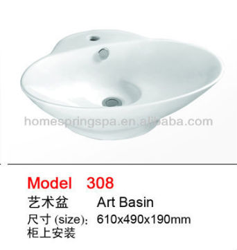 fashion couter top wash bowl ceramic sink sanitary ware manufacturer