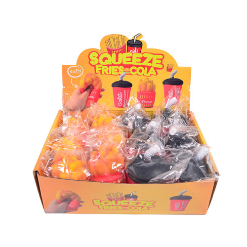 TPR SOFT TPR Squeeze Toys Fries Cola