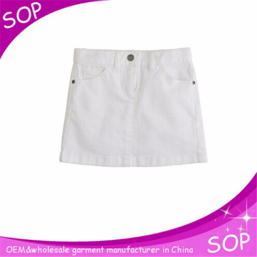 Summer fancy college young girls in short denim skirts