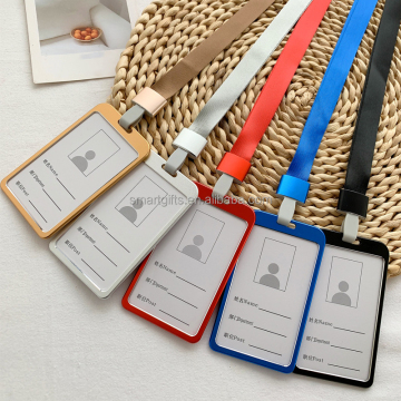 Aluminium Alloy ID Card Holder for Flash Sale: Blue Student School Card Badge Holder