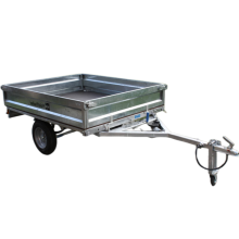 SNOWAVES FT752 6x4 Folding Motorcycle Trailer with Galvanized Camping Cargo Box