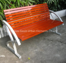 Customized wooden garden bench drawings metal park bench frame