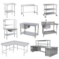 Workbench restoran stainless steel yang dapat disesuaikan