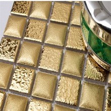 300x300 ceramic metal gold mosaic tile
