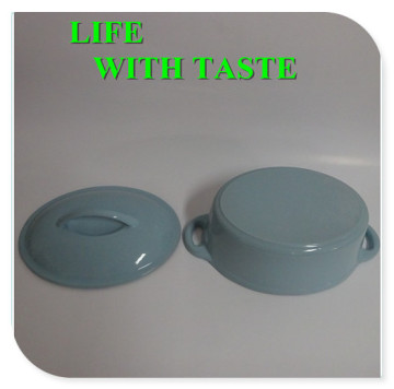 26CM Blue Cast Iron Cookware Set