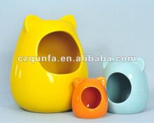 Ceramic Pet House Pets Animal Bowl Feeder