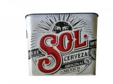 Rectangle tin ice bucket