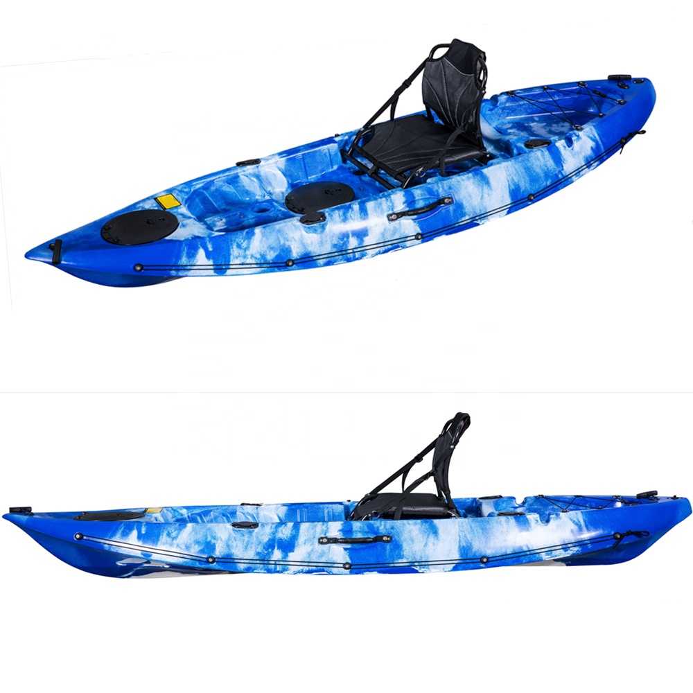 Single Plastic Canoe Touring Ocean Sports Boat Kayak Sail Fishing