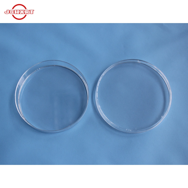 Laboratory disposable round polystyrene sterile petri dish