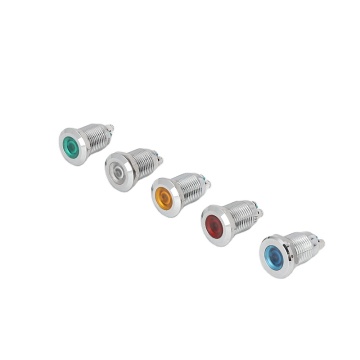 Red Green 24V LED Light Indicator Panel 12mm Diameter 220V Metal Indicator Light - CNBC