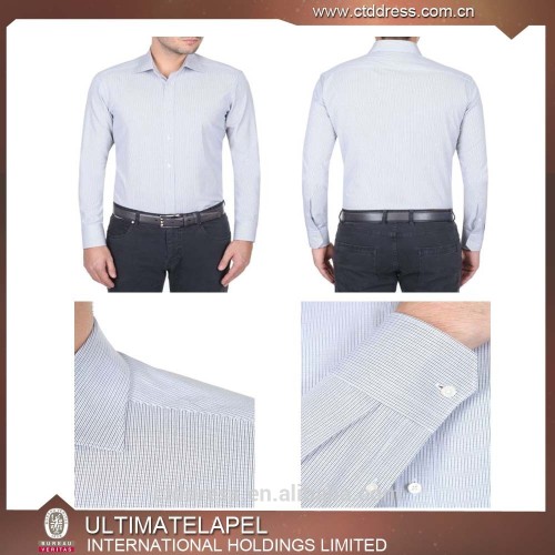 2015 Latest Fashionable Top quality Wholesale white best men dress shirt brands in 100% cotton