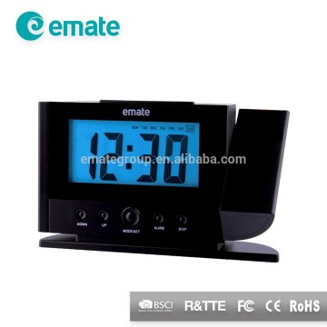 Temperature and current time projection clock projection alarm clock